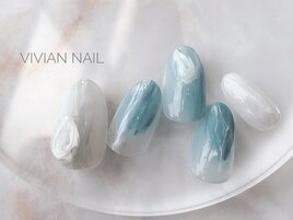 ニュアンス　くすみブルー