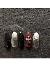 サロンストロベリームーン(Salon Strawberry Moon)/定額ビジューネイル☆￥8980