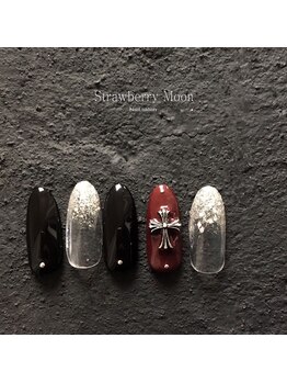 サロンストロベリームーン(Salon Strawberry Moon)/定額ビジューネイル☆¥8980