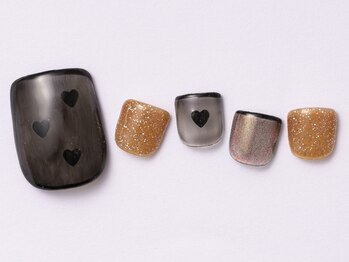 アイ ネイルズ 天神店(I nails)/ブラックハート ¥8800