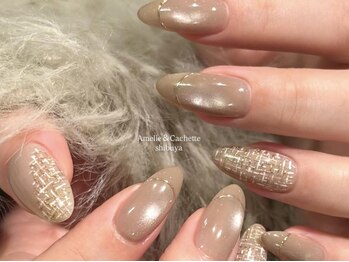 アメリアンドカシェット(Amelie&Cachette)/ニュアンスネイル:aoi