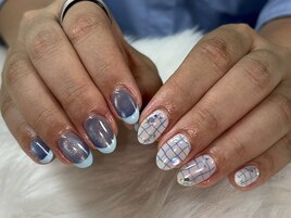 ちぐはぐブルーネイル