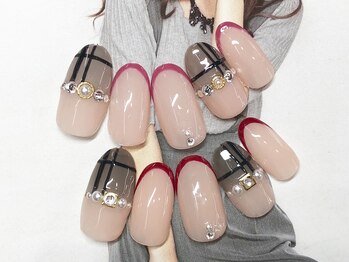 ネイルサロン キャンディネイル(Candy Nail)/チェックnail by佐合