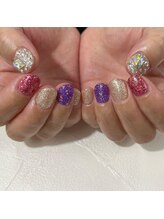 ネイルサロン ピーアンドビー(P&B)/キラキラネイル