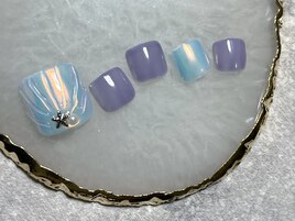 人魚の鱗ネイル