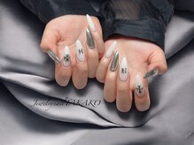 ジュエリーネイル タカコ(Jewelry nail TAKAKO)/ミラー＆イニシャル