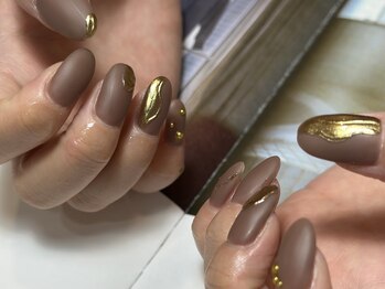 デューネイルスタジオ(dew nail studio)/ブラウン マット