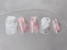 クレモアネイル 浦和店(CLEMORE NAIL)/ピンクヴェールネイル