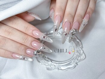 チル 大須店(CHILL)の写真/長さ出しで指先を美しく魅せる♪爪の形やお悩みにも◎チップ・スカルプどちらでも対応可能♪