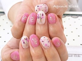 【押し花ネイル】