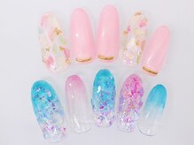 ネイルサロンセレーネ(Selene)/シェル　南国ネイル