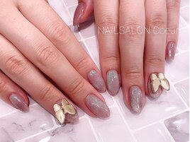 バタフライネイル￥9900