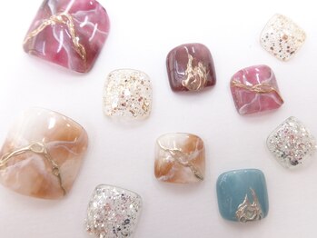 ネイルサロン クイール 小山店(NAIL SALON QUILL)/フット☆ニュアンス