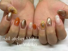 ネイル アトリエ ミジュ(nail atelier MijU)/ひまわりネイル