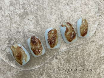 マリーネイルズ 表参道店(MARIE NAILS)/定額¥6,600 スモーキー 0424d
