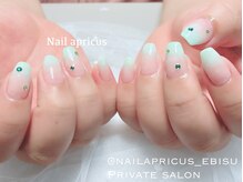 ネイルアプリクス 恵比寿(Nail apricus EBISU)/推活ネイル◆カラグラ ￥8400