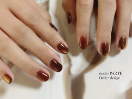 マグネット×オレンジブラウン