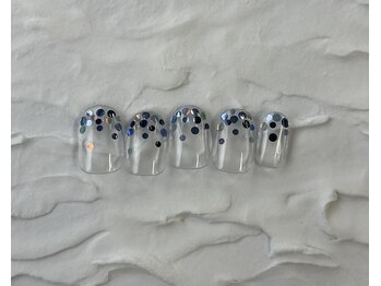 ネイルルーム エルナ(nail room ELNA)/アシンメトリーデザインA¥7800