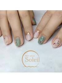 ワイヤー×押し花