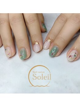 ワイヤー×押し花