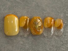 カラネイル 南森町店(calla nail)/オレンジ　大人ニュアンス