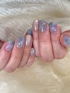 ai〈ブルーニュアンスネイル〉