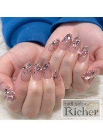 ラメグラデーション