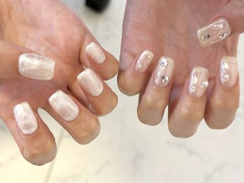 キューシーネイル 川崎(QcNail)/シンプルキラキラ