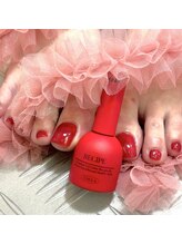 シービューティー(C BEAUTY)/フットネイル/レッド/ワンカラー