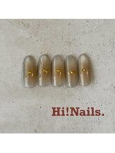 ハイネイルアンドラッシーズ(Hi! Nails&Lashes)/マグネット×エアブラシ
