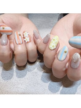 アース 豊橋店(HAIR & MAKE EARTH)/南国ネイル