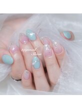 たゆ ネイル(たゆnail)/パラジェルグリーン爽やかネイル