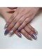 トパーズネイル(Topaz nail)の写真/透明感あふれるラベンダーマグネット×シルバーミラーで上品な指先に♪