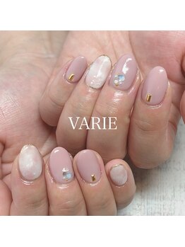 ヴァリエ(VARIE)/春色タイダイネイル
