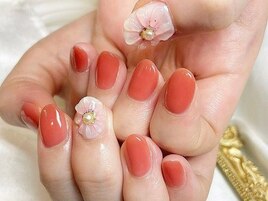 ぷっくりフラワー nail