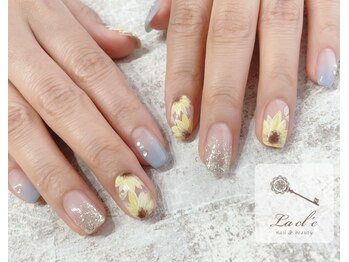 ラクレ 博多店(Lacl'e)/ひまわりネイル*