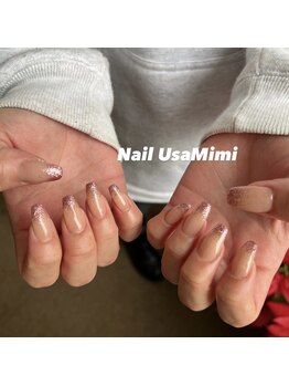 ネイル ウサミミ(Nail UsaMimi)/ラメグラデーション