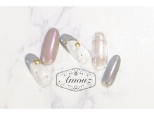 アモウズ(Amouz)/定額【テーマ:グレーネイル】3