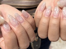 ハレトキネイル(haretoki nail)/clear×aurora