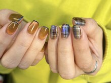 ピョル(PYOL.)/大阪本町|チェック×オレンジ