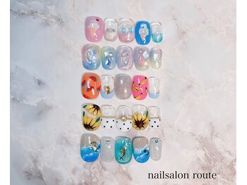ネイルサロン ルート 二子玉川(nailsalon route)/7月夏キャンペーンネイル☆