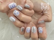 フロル(FLOR)/手書きネイル　ぷっくりネイル