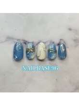 ネイルベースキュウロク(NAILBASE96)/青ニュアンスネイル