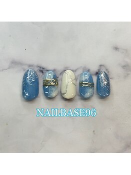 ネイルベースキュウロク(NAILBASE96)/青ニュアンスネイル