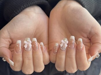 ネオリーブテラス 仙川店(Neolive terrace & Lavie EYELASH)/フレンチ×リボン