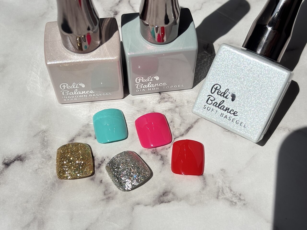 Pedi Balance（ペディバランス）ベース、トップ、レッドネイビー巻き爪用 Pedi Balance（ペディバランス）ベース、トップ、レッドネイビー