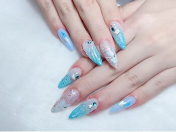 Mネイルの写真/超人気《長さだし専門店》★人気のワンホンパーツいっぱい♪心ときめくキラキラパーツ持ち込みも自由自在*