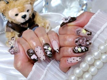 ダッフィー チョコネイル 3D