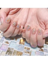 アティックネイルアトリエ(attic nail atelier)/押し花ネイル★