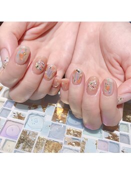 アティックネイルアトリエ(attic nail atelier)/押し花ネイル★